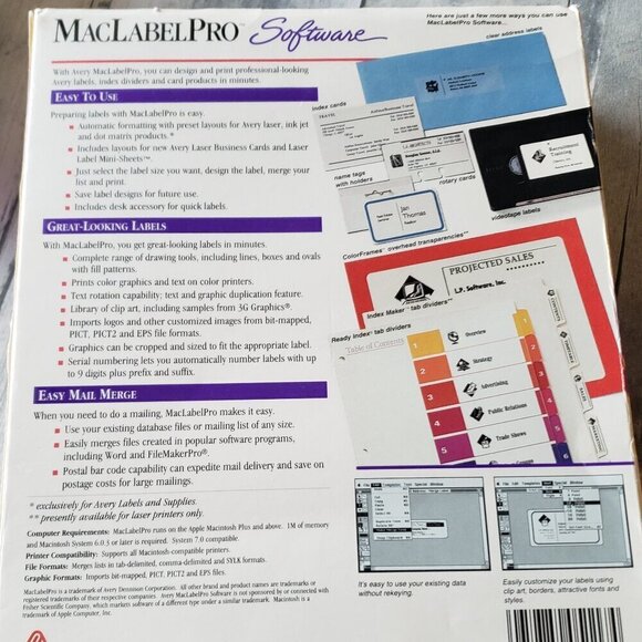 Avery 5117 Maclabel Pro - Picture 4 of 4